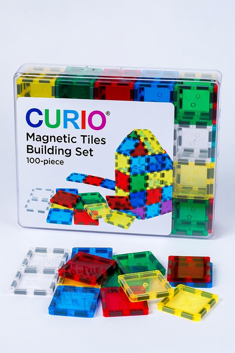 Magnetic Building Tiles 100-Piece Set