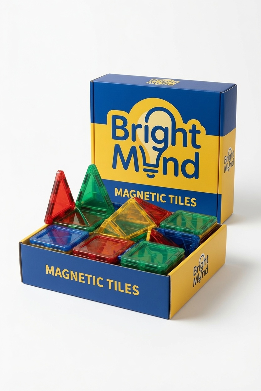 Clear Colors Magnetic Tiles 100-Piece Set